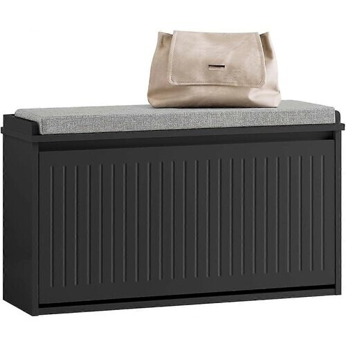 Tweedekans SoBuy Schoenenkast - FSR98-L-SCH - MDF - Max. 155kg - 80x26x45cm - Donker Grijs Tweedehands