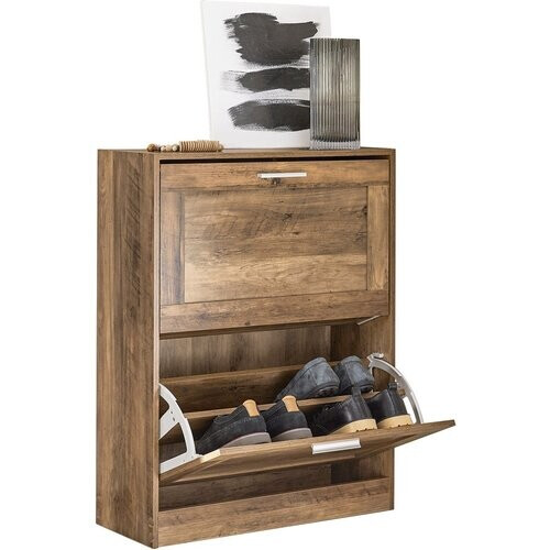 Tweedekans SoBuy Schoenenkast - Hout - 2 kleppen - 60x79x23cm Tweedehands