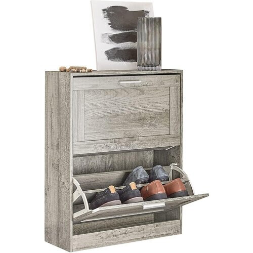 Tweedekans SoBuy  Schoenenrek Schoen opbergkast Organizer Unit - FSR137-HG - B60 x D23 x H79cm Tweedehands