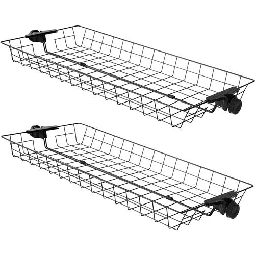 Tweedekans SoBuy Set Van 2 Opbergmanden - Zwart Staal Tweedehands