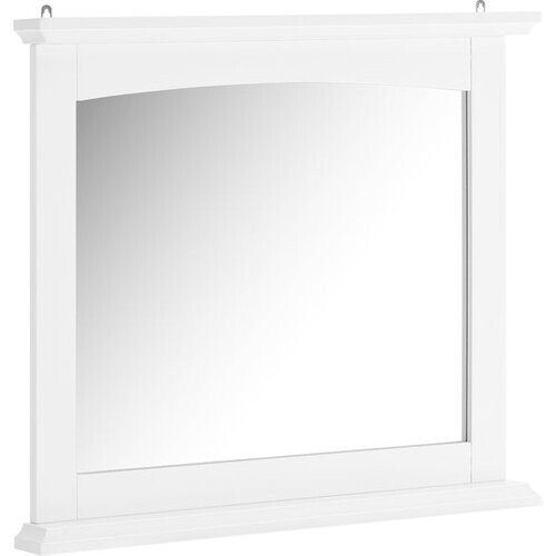 Tweedekans SoBuy Spiegel, badkamer, wit, 60 x 6 x 53,5 cm, van MDF E1 en glas, BZR212-W Tweedehands