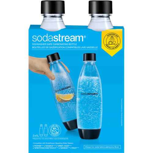 Tweedekans SodaStream Kunststof flessen 1 liter 2-pack Tweedehands