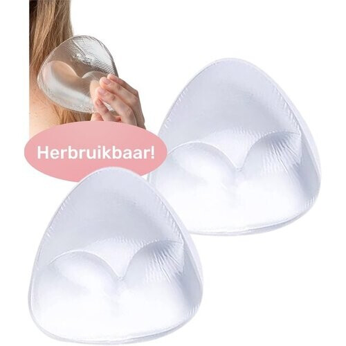 Tweedekans Soft & Silky BH pads - 2 stuks - Transparant - Herbruikbaar Tweedehands