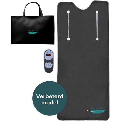 Tweedekans Soft & Silky Infrarood Warmtedeken – 2 Warmtezones – 1 Uur Timer – 600W – 200 x 85 cm – Zwart Tweedehands