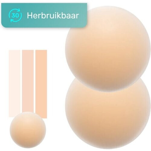 Tweedekans Soft & Silky - Nipple covers - 2 Stuks - Herbruikbaar - Siliconen - Zelfklevend - Boob tape - Tepelplakkers - Tepelstickers Tweedehands