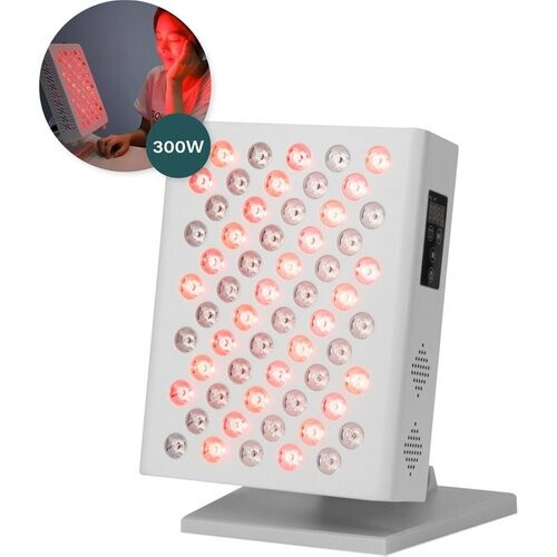 Tweedekans Soft&Silky Infraroodlamp - 300W - 630/850NM - 60LEDs - Infraroodtherapie - Rood Licht Therapie - Lamp Voor Spieren - Lichttherapie - Gezicht - Gewrichten - Red Light Tweedehands