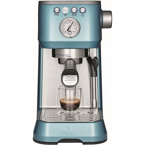 Tweedekans Solis Barista Perfetta Plus 1170 Pistonmachine - Espressomachine - Koffiemachine met Bonen - Blauw Tweedehands