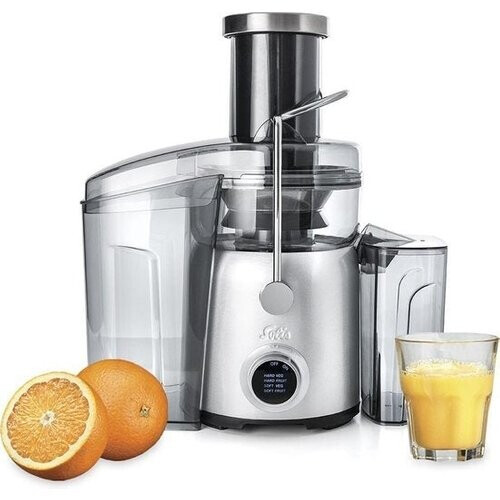 Tweedekans Solis Juice Fountain Compact 8451 - Sapcentrifuge - Juicer - Zilver Tweedehands