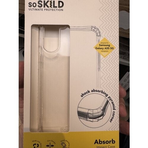 Tweedekans SoSkild Samsung Galaxy A55 Absorb 2.0 Impact Case - Transparant Tweedehands
