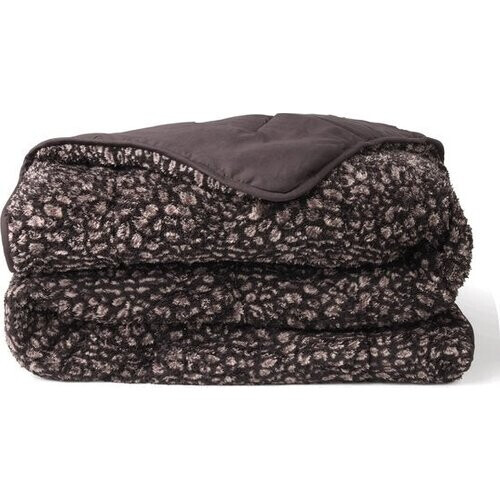 Tweedekans Soulsnooze Teddy Dekbed Panter Antraciet 240×220 - 2-in-1 Dekbed Zonder Overtrek - Wasbaar Dekbed zonder Hoes - Deken - Bedsprei - Fluffy Plaid Tweedehands