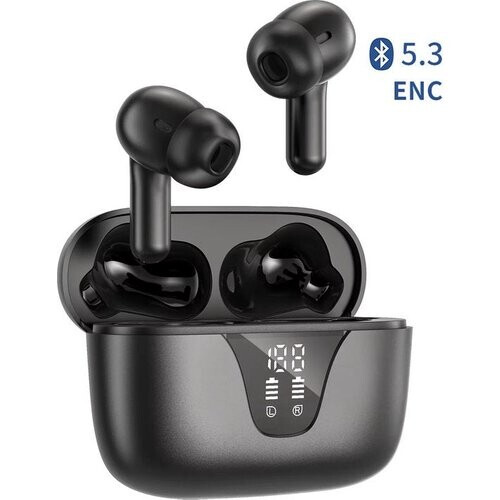 Tweedekans Soundvibe® - Earbuds Pro Zwart- Draadloos Met Noise Cancelling - Bluetooth Oordopjes - Noise Cancelling Hoofdtelefoon - Draadloze Oordopjes - Earbuds USB C - Wireless Earphones - Oortjes Draadloos Tweedehands