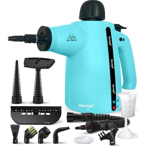 Tweedekans Spalax 14-in-1 Stoomreiniger - 3,5 Bar Handstomer - Vlekkenreiniger - Stoomreinigers vloer, bank, tapijt & kleding - Handstoomreiniger - Tapijtreiniger - 1050W - 350 ML Tweedehands