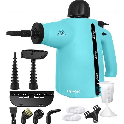 Tweedekans Spalax 14-in-1 Stoomreiniger - 3,5 Bar Handstomer - Vlekkenreiniger - Stoomreinigers vloer, bank, tapijt & kleding - Handstoomreiniger - Tapijtreiniger - 1050W - 350 ML Tweedehands