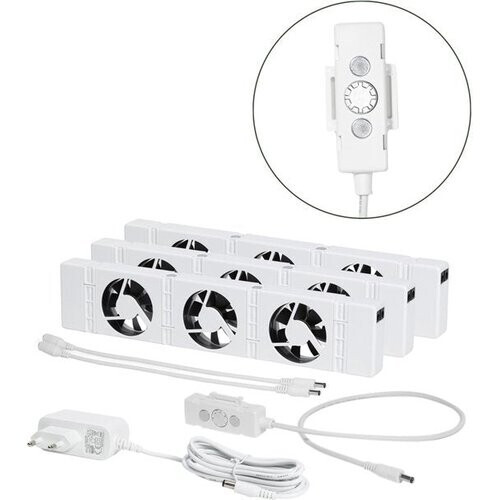 Tweedekans SpeedComfort Radiator Ventilator Trio Set - Energiezuinig – 2 x zo snel warm - Tot 22% energiebesparing – Fluisterstil - Wit Tweedehands