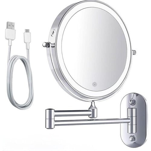 Tweedekans spiegel chroom oplaadbaar 10x zoom 2000mah Tweedehands