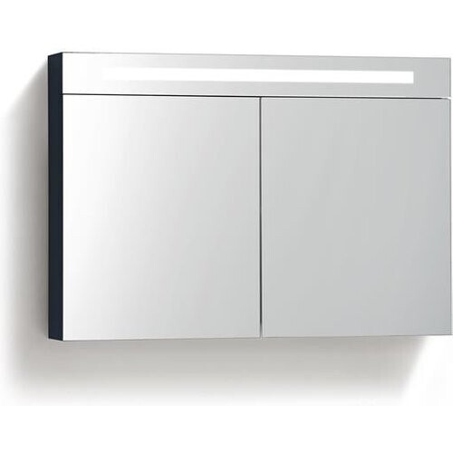 Tweedekans Spirit Spiegelkast met LED-verlichting - Hoogglans Antraciet - 100 x 16 x 70 cm Tweedehands