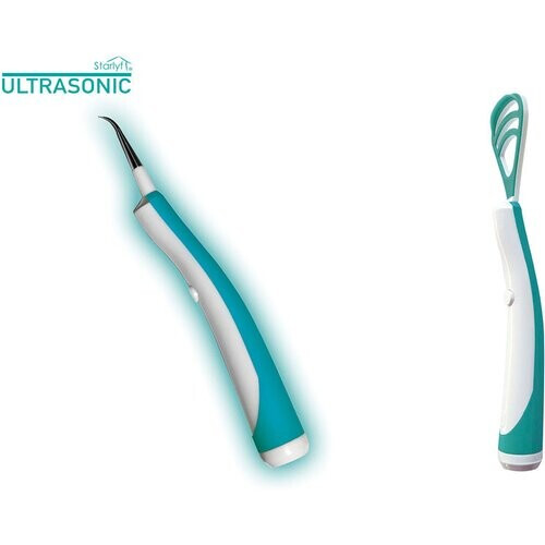 Tweedekans Starlyf Ultrasonic Tandsteenreiniger met Accessoires - Tot 3000 Trillingen Per Minuut - Blauw Tweedehands