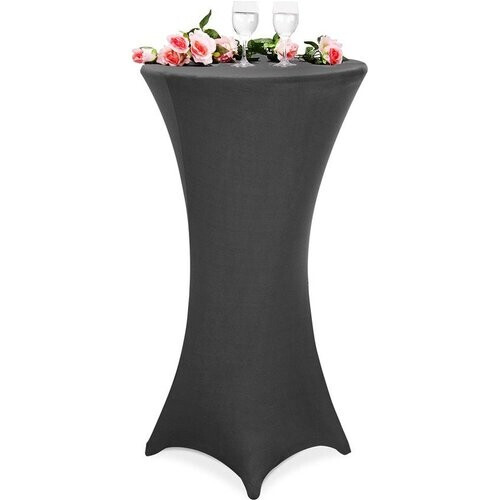 Tweedekans Statafelrok - Stretch 30°C Wasbaar Ø 70cm - Antraciet Tweedehands
