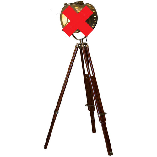 Tweedekans statief voor vloerlamp dover bronze - 91x15 cm - bruin Tweedehands