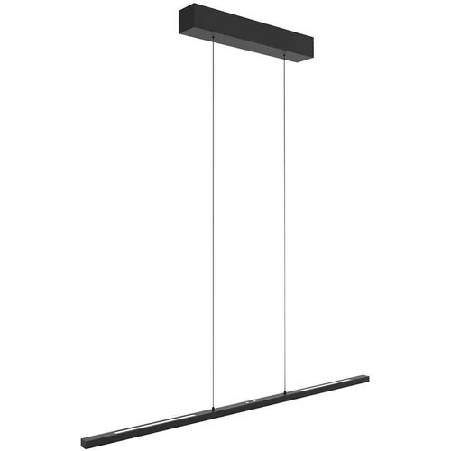 Tweedekans Steinhauer Bande LED Hanglamp – Zwart Metaal – Designlamp met Boven- en Onderlicht – Verstelbaar – Modern & Functioneel – 3-Lichts – 3800 Lumen Tweedehands