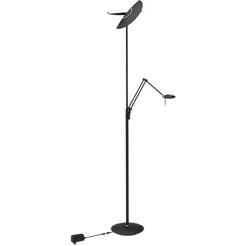 Tweedekans Steinhauer Exclusive - vloerlamp - Zenith2 - zwart - kunststof metaal - design lamp - LED - 4390ZW Tweedehands