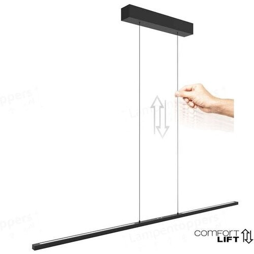 Tweedekans Steinhauer - hanglamp - Bande - zwart - metaal - design lamp - LED - 3995ZW Tweedehands