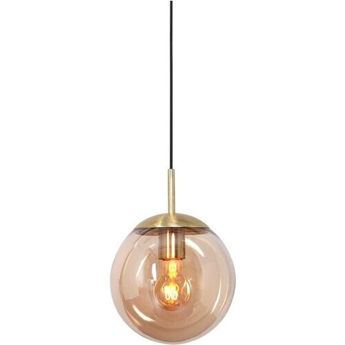 Tweedekans Steinhauer - hanglamp - Bollique LED - amberkleurig - glas metaal - Ø 25cm - E27 - 3497ME Tweedehands