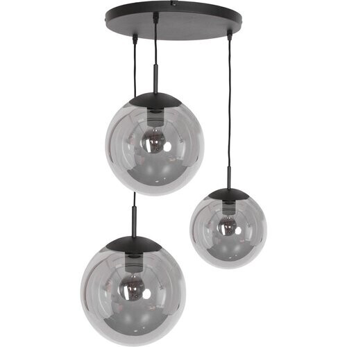 Tweedekans Steinhauer - hanglamp - Bollique LED - zwart - glas metaal - Ø 40cm - E27 - 3123ZW Tweedehands