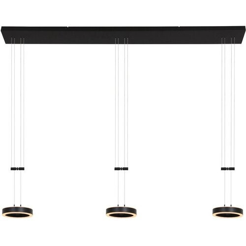 Tweedekans Steinhauer - hanglamp - Piola - zwart - acryl metaal - design lamp - LED - 3501ZW Tweedehands