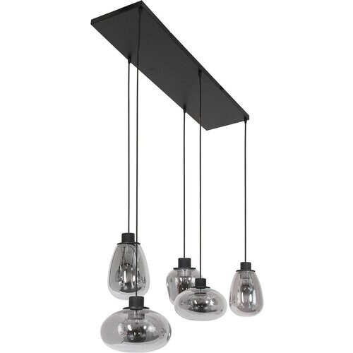 Tweedekans Steinhauer - Hanglamp - Reflexion - Zwart - Glas Metaal - Design Lamp - E27 - 3078ZW Tweedehands