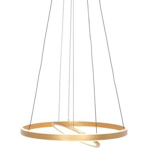 Tweedekans Steinhauer - hanglamp - Ringlux - goud - glas metaal - Ø 60cm - LED - 3514GO Tweedehands