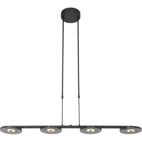 Tweedekans Steinhauer - hanglamp - Turound - zwart - glas metaal - design lamp - LED - 3512ZW Tweedehands