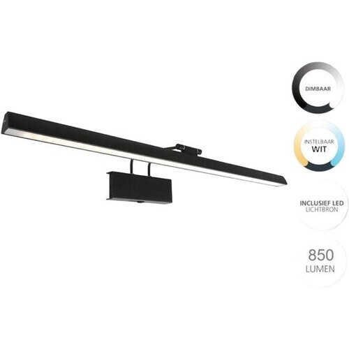 Tweedekans Steinhauer Litho LED - Wandlamp Modern - Zwart - H:9.4cm - Universeel - Voor Binnen - Metaal - Wandlampen - Slaapkamer - Woonkamer Tweedehands