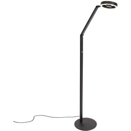 Tweedekans Steinhauer - vloerlamp - Ringlux - zwart - metaal - Ø 25cm - LED - 4138ZW Tweedehands