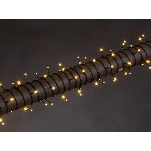 Tweedekans Stella LED, lichtslinger, 8 m, 120 leds, warmwit, groene kabel, voor binnen en buiten, 24 V Tweedehands