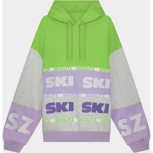 Tweedekans Stieglitz Heidi Hoodie trui Melange grijs - Oversized comfort - 80% katoen / 20% polyester - SKIGLITZ collectie - Maat M Tweedehands