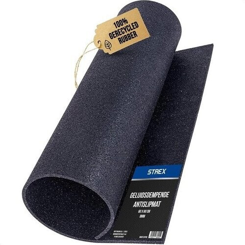 Tweedekans Strex Anti Trillingsmat Wasmachine en Wasdroger - 60 x 60 CM - Geluidsdempende Antislip Mat - Trillingsdemper - Rubber Mat Tweedehands