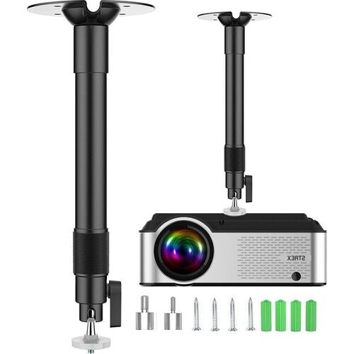 Tweedekans Strex Beamer Statief - Beamer beugel - Plafondbeugel voor Beamer - Verstelbaar - 26/40 CM - 5KG Draagkracht Tweedehands