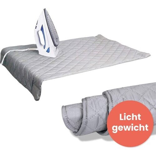 Tweedekans Strijkdeken - 85x50 cm - Lichtgewicht - Strijk - Mat - Hitte bestendig - Doek - Plank - Vouw - Voor op Tafel - Reis - Strijkijzer - Mini - Mouwplankje - Kussen - tafelstrijkplank Tweedehands