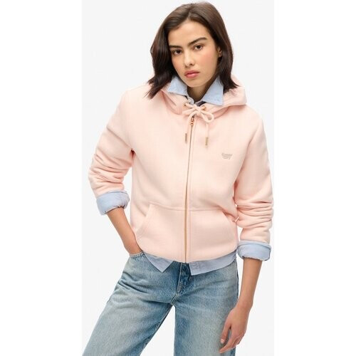 Tweedekans Superdry ESSENTIAL BORG LINED ZIP HOOD Dames Vest - Maat M Tweedehands