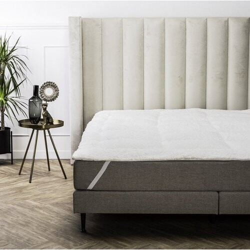 Tweedekans Swiss Nights Sherpa Oplegmatras - 140x200 - Wit Tweedehands