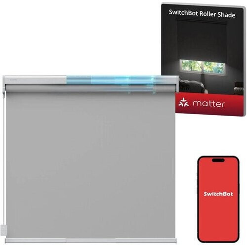 Tweedekans SwitchBot - Verstelbare slimme rolgordijnen voor alle ramen - Large / 110-140cm - Grijs Tweedehands
