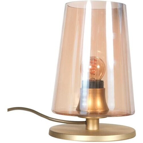 Tweedekans Tafellamp Ancilla 3103ME Messing E27 fitting Touch on/off - Klassiek design van Steinhauer - Gemaakt van metaal, glas en elektronica - 180 cm snoer - Voor binnen gebruik Tweedehands