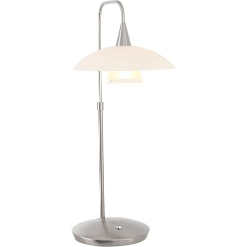 Tweedekans Tafellamp Tallerken 2657ST - Staal/Wit - Modern Design - Inclusief LED Lichtbron - Steinhauer Tweedehands