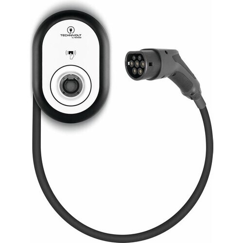 Tweedekans Technivolt 101 - Laadstation van 11 kW - Vaste Kabel 5M - Zwart Tweedehands