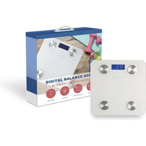 Tweedekans Technosmart Weegschaal – Personenweegschaal – Slim – Op Batterijen – 180 kg - 2 x 28 x 28 cm Tweedehands