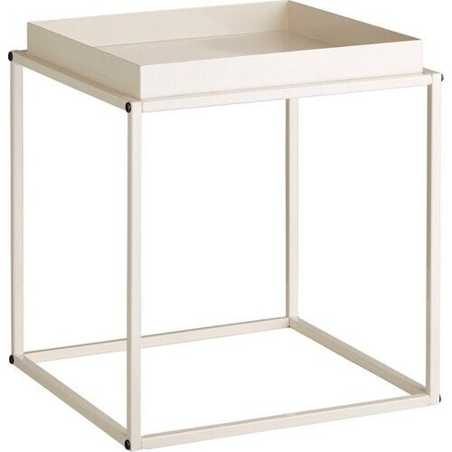 Tweedekans tectake® - Bijzettafel - Kleine salontafel - creme - 40x40x44cm, maximale draagkracht 30kg - 404184 Tweedehands