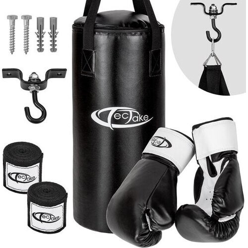 Tweedekans tectake® - Bokszak met handschoenen - complete set - Cardio - Fitness - Boksen - 402273 Tweedehands