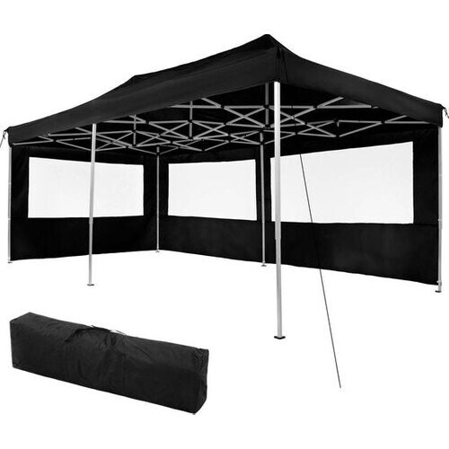Tweedekans tectake- Partytent Viola 3x6 m met 2 zijdelen zwart - 403159 Tweedehands