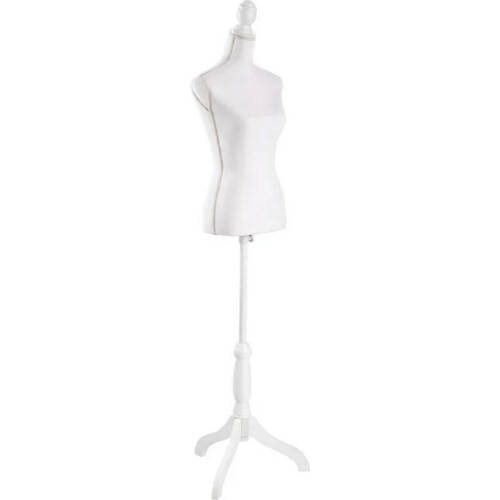 Tweedekans tectake® - paspop - damesbuste torso - wit - hoogte verstelbaar - 402566 Tweedehands